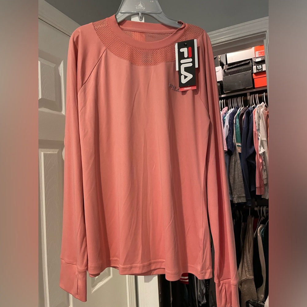 Fila Women's Pink Long Sleeve Top
